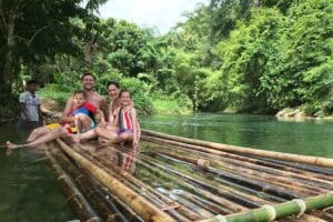 Bamboo Rafting and Jungle Walk to Waterfall