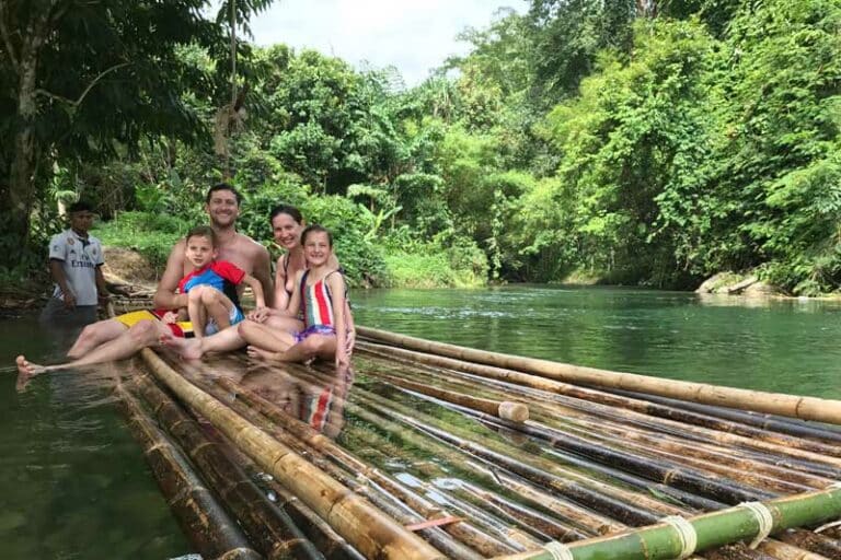 Bamboo Rafting and Jungle Walk to Waterfall